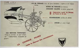 Плуг V-типу, випущений у 1936 році, з новим візком , який має зручне кермо для регулювання глибини оранки. У 1940-х роках цей плуг став головним культиватором.