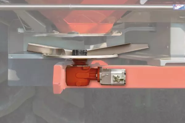 Гідравлічний двигун, що приводить в рух розкидальні диски AXIS H-EMC.