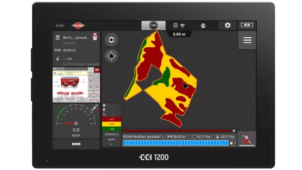Додаток CCI.TASK CONTROL на терміналі CCI 1200 ISOBUS