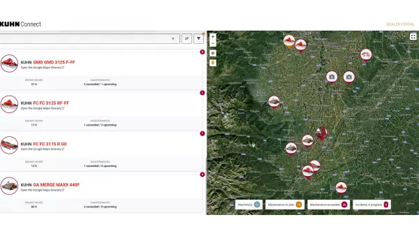 Einfaches und effizientes Teilen von Daten mit Ihrem KUHN-Händler.
