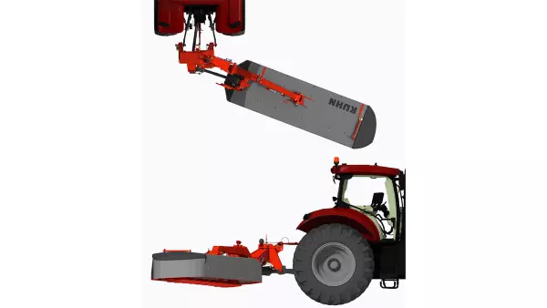 Завдяки системі безпеки NON-STOP косарки GMD 3515 і GMD 4015 повертаються назад у разі наїзду на перешкоду.