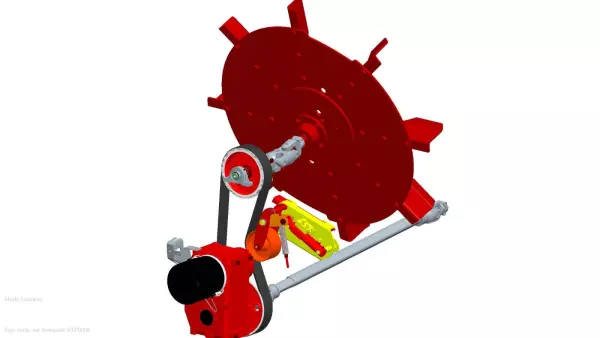 Ремінний привід, що відключається, забезпечує гнучкість і безшумну роботу.