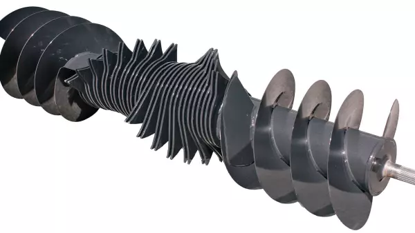 Ротор OMNICUT з 15 ножами (OC 15) забезпечує довжину різання 45 мм.