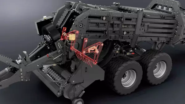 Система камери попереднього пресування забезпечує рівномірність заповнення порцій і формує важкі квадратні тюки