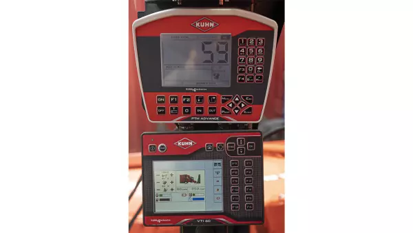 Управління SPW Power здійснюється за допомогою джойстика в поєднанні з новим терміналом KUHN VTI60