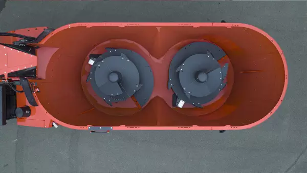 Два вертикальні шнеки SPW Power забезпечують високу якість змішування