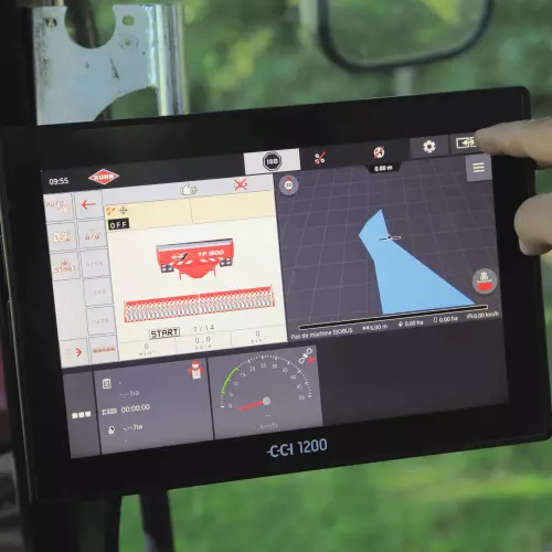 Термінал CCI 1200 демонструє, як легко керувати бункером TF 1512