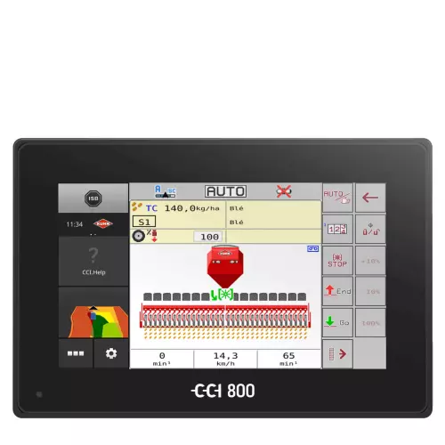 Термінал CCI 800 ISOBUS з робочим екраном сівалки ESPRO