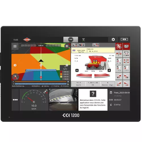 Термінал CCI 1200 з робочим екраном