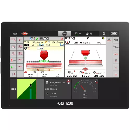 Terminal CCI 1200 con pantalla de trabajo con SH