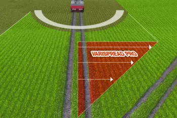 VARISPREAD PRO: Неперервне керування секціями на дуже високих швидкостях: із системою SpeedServo – 1 секція на метр