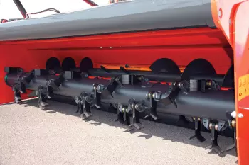 Photo en gros plan du rotor à vitesse de rotation adaptable