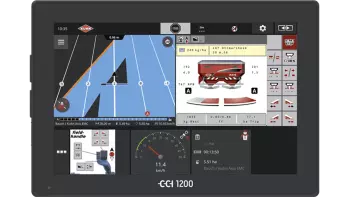 Термінал CCI 1200 ISOBUS, що здійснює керування секціями