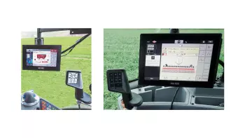 Встановіть свій інноваційний джойстик CCI A3 ISOBUS поруч із підлокітником для більшого комфорту в кабіні. 