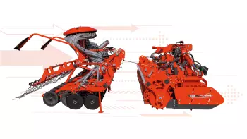 Attellage/dételage de la barre de semis