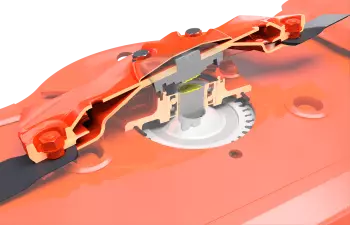 Вал кріплення дисків, зламаний в результаті сильного удару – система захисту шестерень