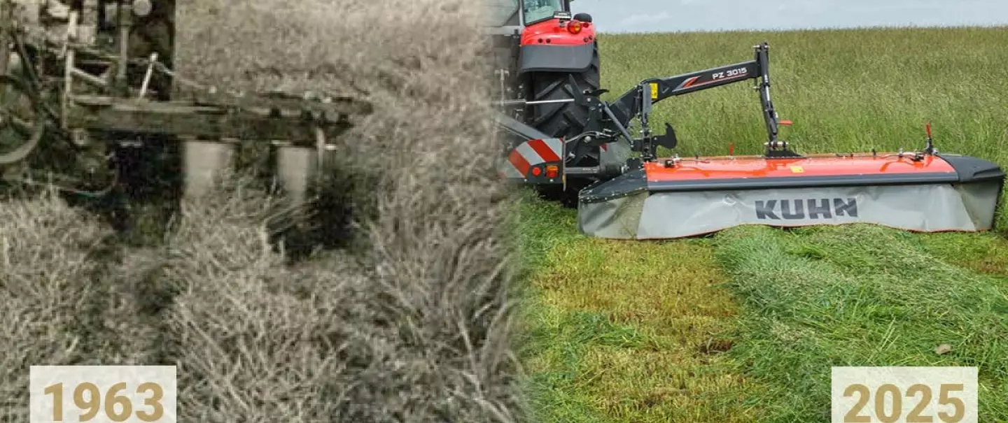 Over 60 years of drum mower experience